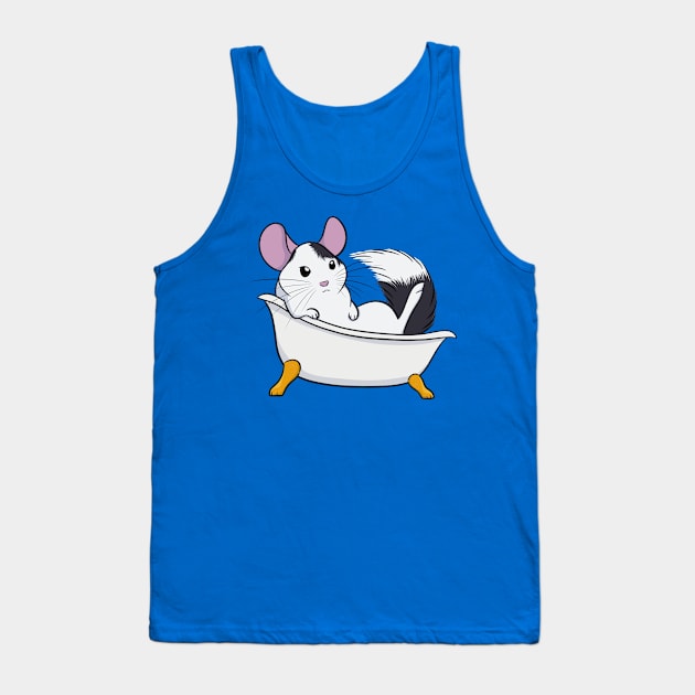 Chinchilla Bath (Mosaic) Tank Top by DeguArts